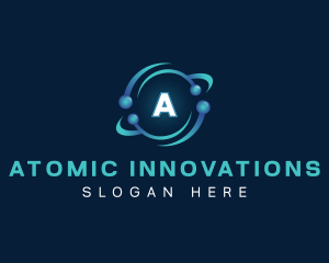 Atomic - Orbit Science Tech logo design