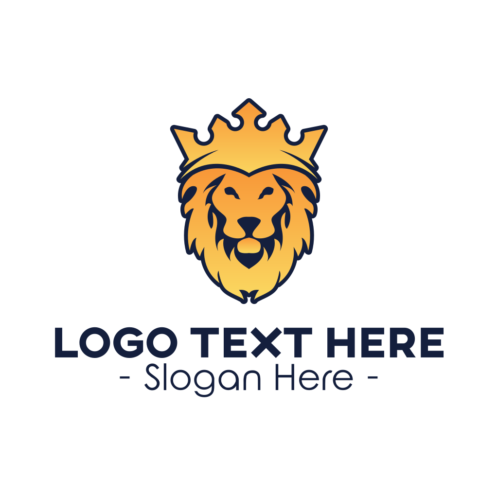 Golden Gradient Lion Logo | BrandCrowd Logo Maker