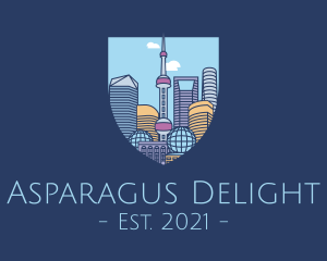 Shanghai China City logo design