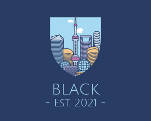 Shanghai China City logo design
