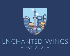 Shanghai China City logo design