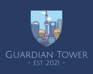 Shanghai China City logo design