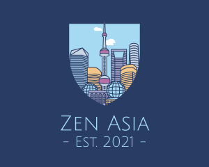 Asia - Shanghai China City logo design