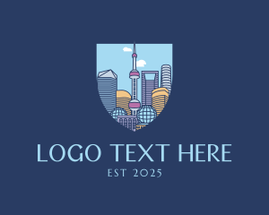 Metropolitan - Shanghai China City logo design