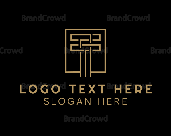Modern Monoline Letter T Logo