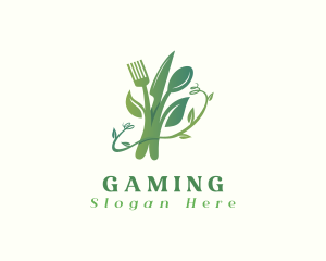 Organic Food Cutlery Logo