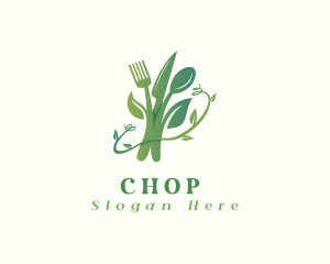 Eatery - Organic Food Cutlery logo design