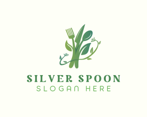 Organic Food Cutlery logo design