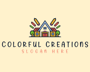 Crayon - Daycare School Learning logo design