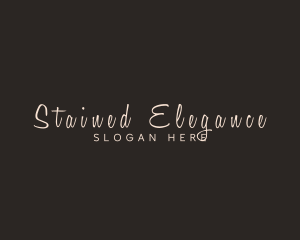 High End Elegant Signature logo design