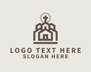 Biblical - Building Chapel Cross logo design