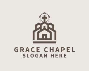 Chapel - Building Chapel Cross logo design