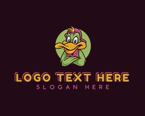 Angry - Hip Hop Duck Gaming logo design
