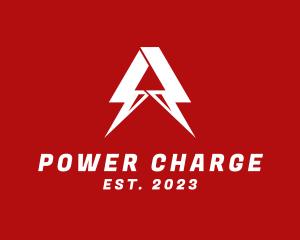 Charge Lightning Bolt  logo design