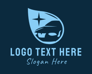 Car - Droplet Vehicle Cleaning logo design