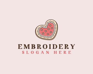 Bakery Heart Cookie Logo