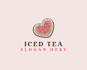 Bakery Heart Cookie logo design