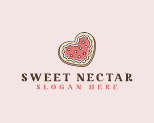 Bakery Heart Cookie logo design