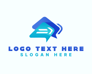 Application - Messaging App Telecommunication logo design