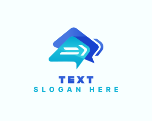 Messaging App Telecommunication logo design