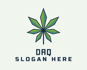 Organic Marijuana Leaf Logo