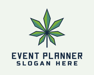 Organic Marijuana Leaf Logo