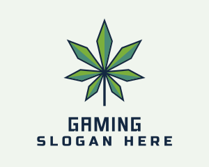 Organic Marijuana Leaf Logo