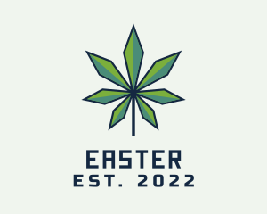 Dispensary - Organic Marijuana Leaf logo design