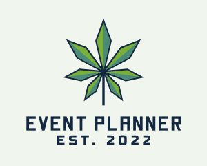 Smoke - Organic Marijuana Leaf logo design