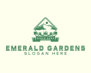 Mountain Lawn Mower logo design