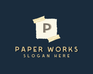 Paper - Scrapbook Paper Tape logo design