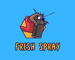 Graffiti Spray Paint  logo design