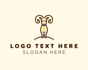 Moose - Goat Horn Farm logo design