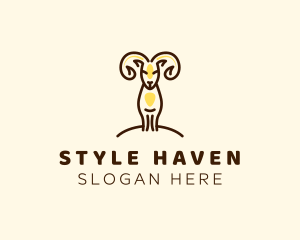 Moose - Goat Horn Farm logo design