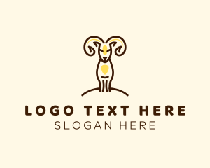 Farm - Goat Horn Farm logo design