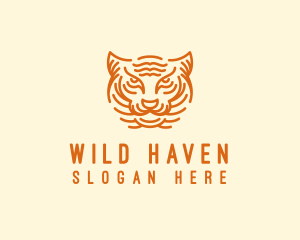 Wild Tiger Head logo design