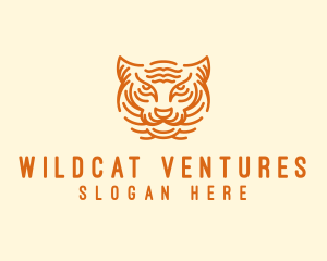 Wildcat - Wild Tiger Head logo design