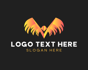 Fauna - Aviary Phoenix Bird logo design
