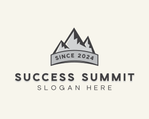 Outdoors Summit Mountaineering  logo design