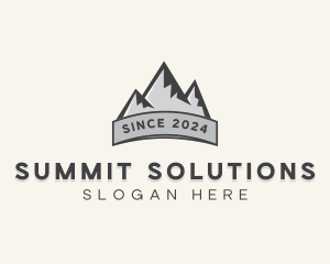 Outdoors Summit Mountaineering  logo design