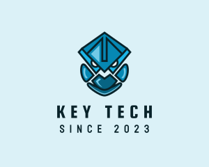 Mask Robot Tech logo design