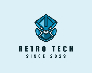 Mask Robot Tech logo design