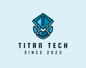 Mask Robot Tech logo design