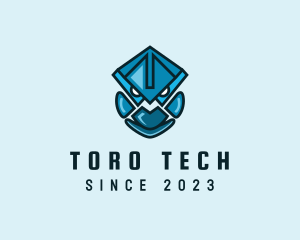 Mask Robot Tech logo design