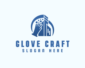 Gloves - Building Cleaning Gloves logo design