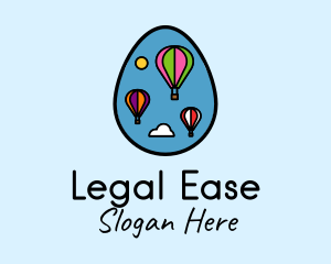 Hot Air Balloon Egg Logo