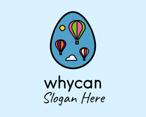 Hot Air Balloon Egg Logo