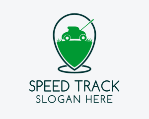 Location - Lawn Mower GPS logo design