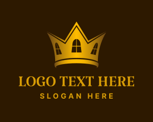 Premium - Royalty Crown House logo design