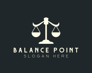 Equilibrium - Scale Justice Attorney logo design
